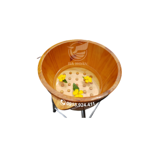 Bồn ngâm chân gỗ thông nhập khẩu