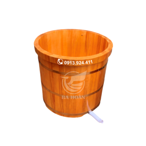 Bồn tắm gỗ thông bo viền (giá rẻ)