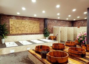 Bán bồn tắm gỗ sồi Đà Lạt